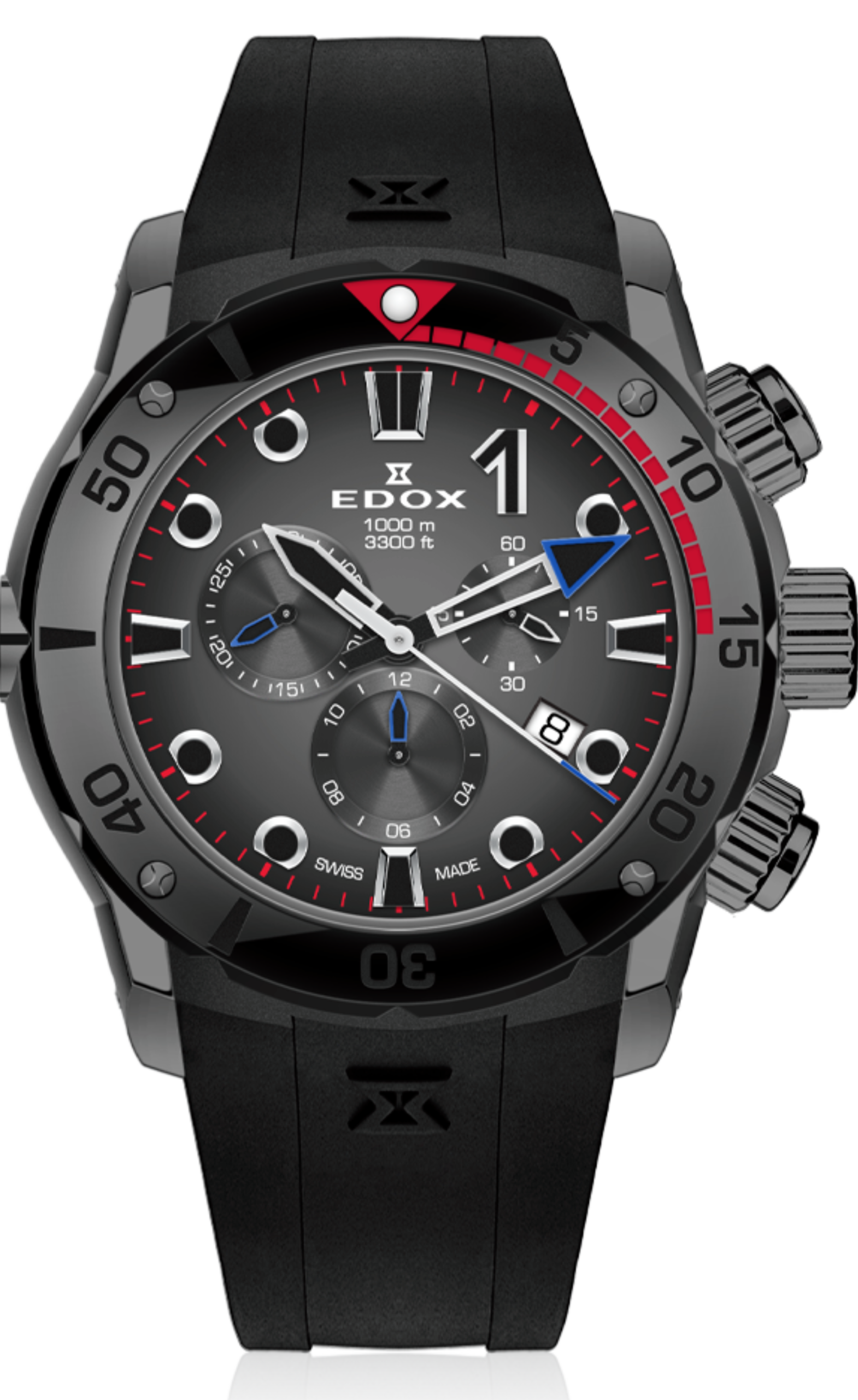 Edox 10242 3 TINGNR GIDNR C0-1 Chrono Quartz